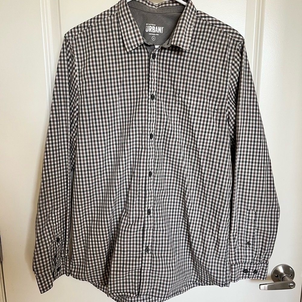 Urban Outfitters Monochrome Checkered Shirt